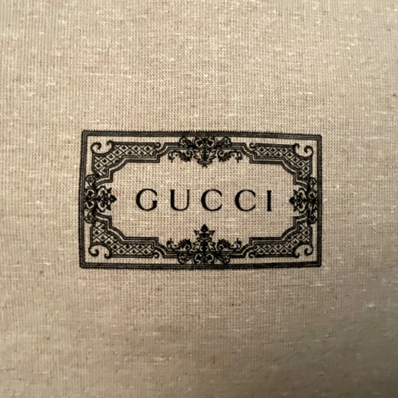 Gucci Cotton Drawstring Dust Travel Bag Storage Cover 12”x15”NEW - Picture 3 of 8